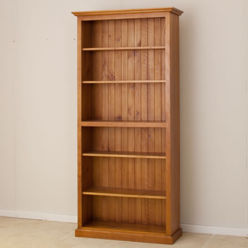 Bedroom Furniture Wooden, Solid Pine 3 Shelf Bookcase