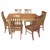 (OUT OF STOCK) 9 PCS TURNING LEGS DINING SUITE WITH LOCAL CHAIRS TABLE SIZE 1500 X 1500 OR 21000 X 1050