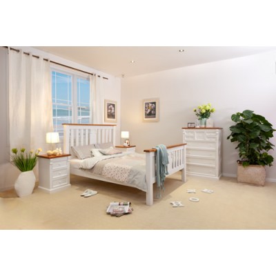 JANE-T 4PCE DOUBLE BEDROOM SUITE White Furniture