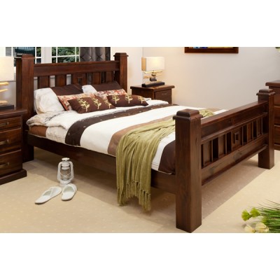 RUSTIC DOUBLE SIZE BED 