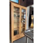 AMERICAN OAK 1900W DISPLAY CABINET