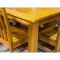 FAIRHOLM 7PCS (6 CHAIRS+1 TABLE) 1500W/1800W HIGH QUALITY TASSIE OAK DINING SUITE 