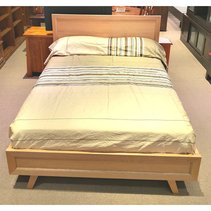 American Oak Hardwood Kari Queen Bed, American Wood Bed Frames