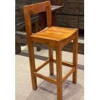 Wholemeal Bar Stool with Back Support